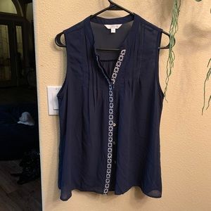 Charming Charlie navy tank top